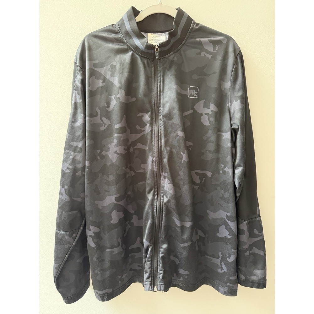 And1 Jacket Athletic Black Gray Black 2XL Fullzip Light Easy Athletic Wear